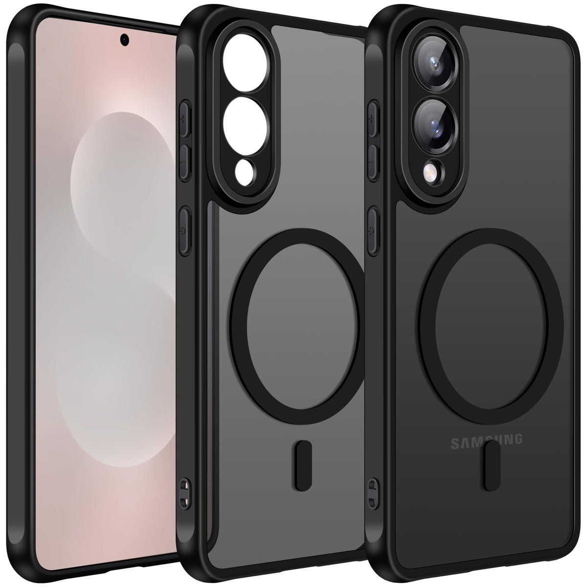 ZORBES® Case for Samsung Galaxy S25 Edge 5G 6.7” [Compatible with Magsafe] Black