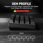 ZORBES® 130-Key Custom Topographic Keycaps, Fashion Contour Line Design,Minimalist Line Backlit Mechanical Keyboard Gaming Keboard Keycap Set