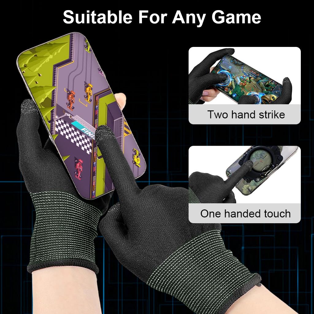 ZORBES® 2PCS Gaming Finger Gloves