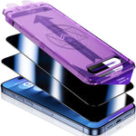 ZORBES® 2 Pack for iPhone 15 Pro Max Privacy Screen Protector, [Automatic Dust Removal] 6.7 inch 9H Full Coverage