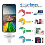 Verilux Flash Drive 64GB for iOS Android and PC with 4 in 1 Type-C USB Design | 2 Pack