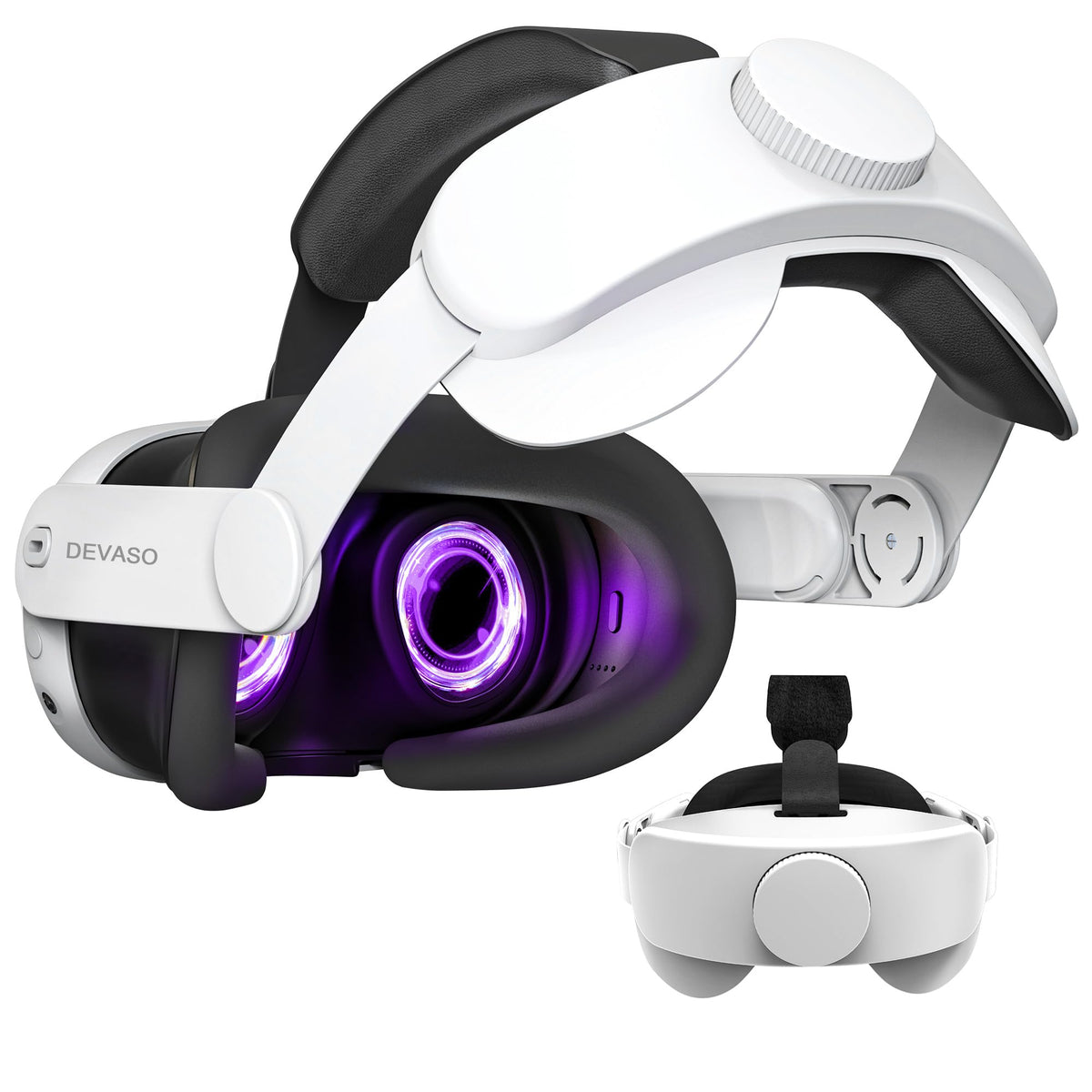 Verilux Adjustable Head Strap for Meta Quest 3 featuring ergonomic knob fit and lightweight ABS construction