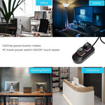 Verilux® LED Desktop Power Button 2 in 1 Power Button Restart Button On/Off PC Power Button Desktop LED Power Button Key Key External PC Power Button Restart Button