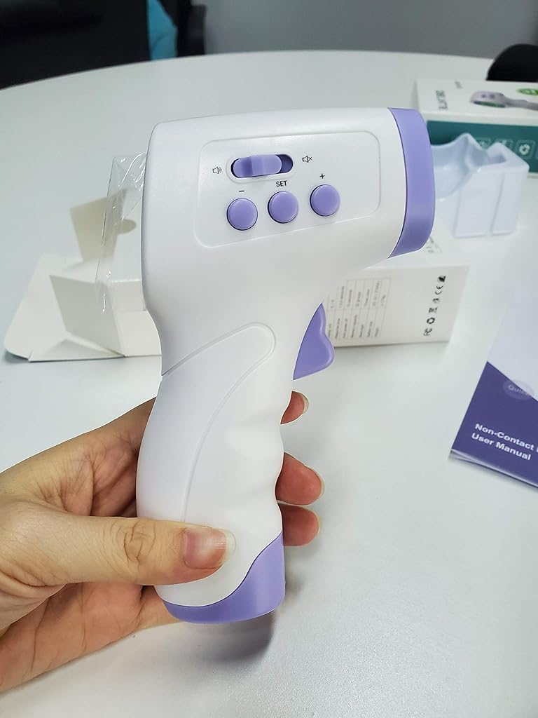 MAYCREATE® Forehead Thermometer Handheld Infrared Thermometer, Can Measure Objects And Human Body, Three-Color Backlight Display