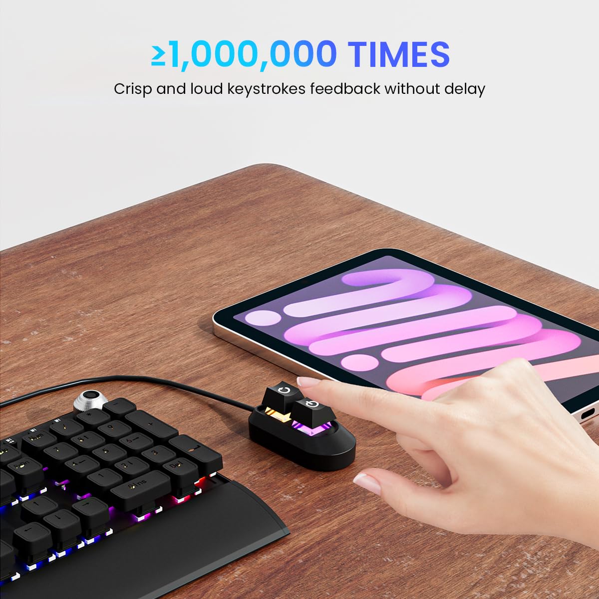 Verilux Desktop Computer Power Switch with LED Lights for Easy Setup and Quick Access | 2 in 1 Power and Restart Button