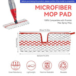 Verilux® 4Pcs Replacement Mop Cloth for O-Cedar ProMist MAX Spray Double Sided Microfiber Mop Pads Washable and Reuseable Wet Dry Use Replacement Mop Pads Spare Mop Cloth