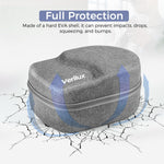Verilux VR Headset Carrying Case for Meta Quest and Pico 4 with Hard EVA Shell | Grey