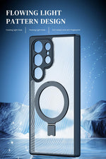 ZORBES® for Samsung S24 Ultra Case Sleek Magnetic Phone Cover with Kickstand Ring Phone Holder Compatible with Mag-Safe Shockproof Phone Case for S24 Ultra Back Cover 6.8''