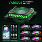 Verilux RGB Cooling Fan for Xbox Series X with 8 Color Light Effects and App Control | Low Noise Dust Screen System