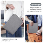 ZORBES® 12.9 inches Tablet Travel Bag for iPad Waterproof Travel Zipper Bag with Utility Mesh Pocket Travel Accessories Bag Universal Tablets Pad Organizer Bag, Grey