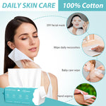 ZORBES® Toallitas faciales secas, pañuelos multiusos para el cuidado de la piel del rostro y desmaquillantes