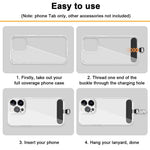 ZORBES® 4-Pack Oxford Cloth Phone Tether Tabs with Metal Buckle