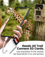 ZORBES® SD Card Reader for iPad, Lightening& USB-C Dual Connector Memory SD Card Adapter