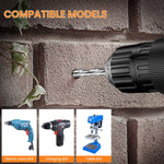 Serplex® Masonry Drill Bit Set 7-Piece 3/4/5/6/8/10/12mm Concrete for Glass Brick Plastic Wood Tile Industrial Strength Carbide Tip High-Strength Twist 2 PCS
