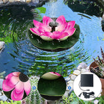Verilux Lotus Fountain Solar Water Pump fountain pump for Pool Pond Garden and Patio Plants Round 7V 2.5W