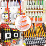 Serplex® 60PCS Cable Connectors Set with 2-Slot/3-Slot/5-Slot Configurations, Lever Nut Assortment Splicing Connector Kit Electrical Connectors DIY Compact Splicing Wire Connectors for AWG 24-12