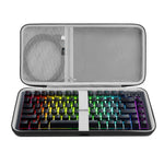 ZORBES® Keyboard Case Hard Shell with Storage Pockets Travel Carrying Bag Compatible with 75 Percent 84 Key Mechanical Keyboards for Travel and Protection