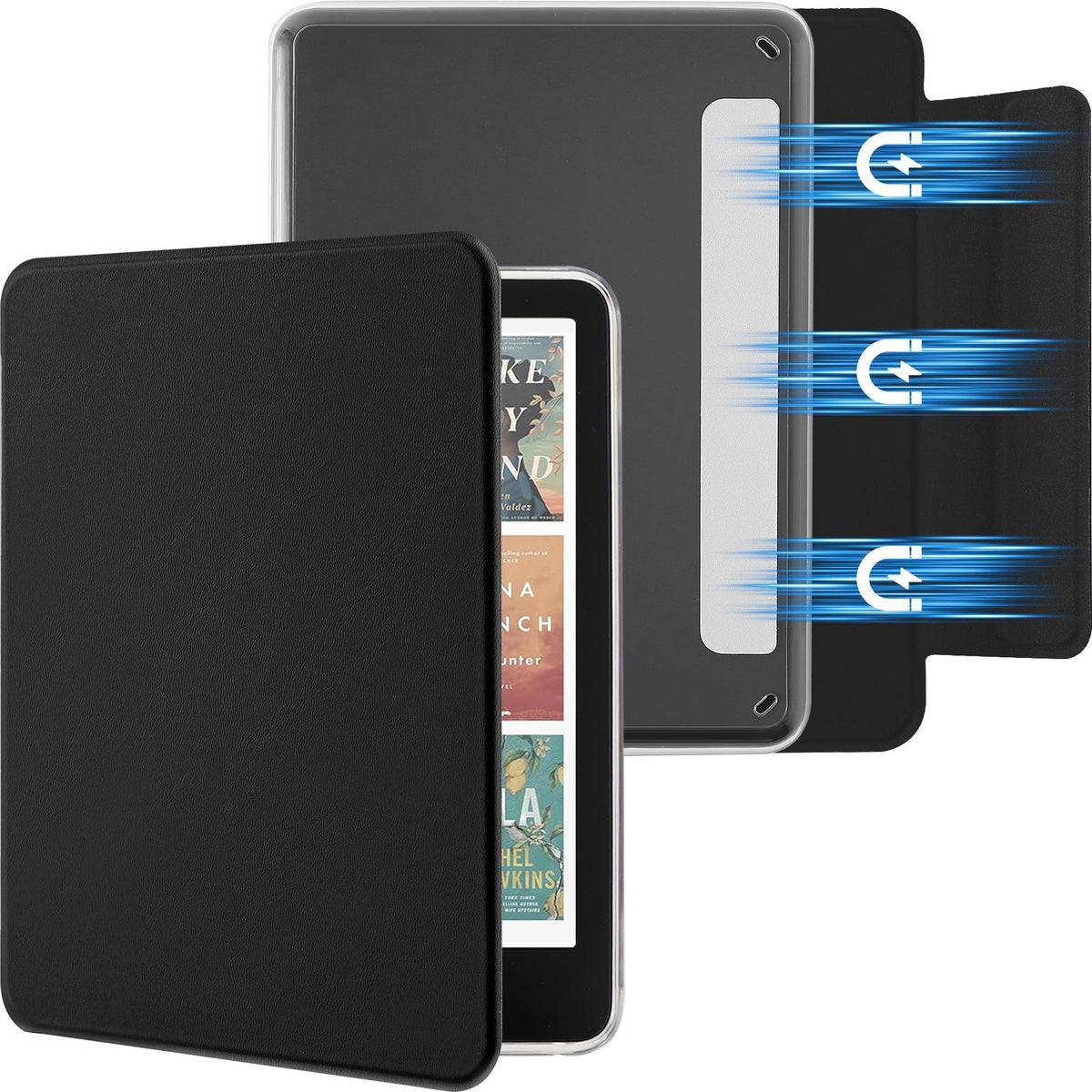 ZORBES® Compatible with Kindle Paperwhite 12th Gen Case 7 Inch, Slim TPU Protective Cover with Auto Wake Sleep, Magnetic Leather Style E-Reader Case with Scratch Resistant Lining