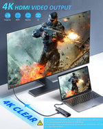 Verilux USB C Hub for Laptop with 4K HDMI and 87W PD Charging | 6 in 1 Multiport Adapter