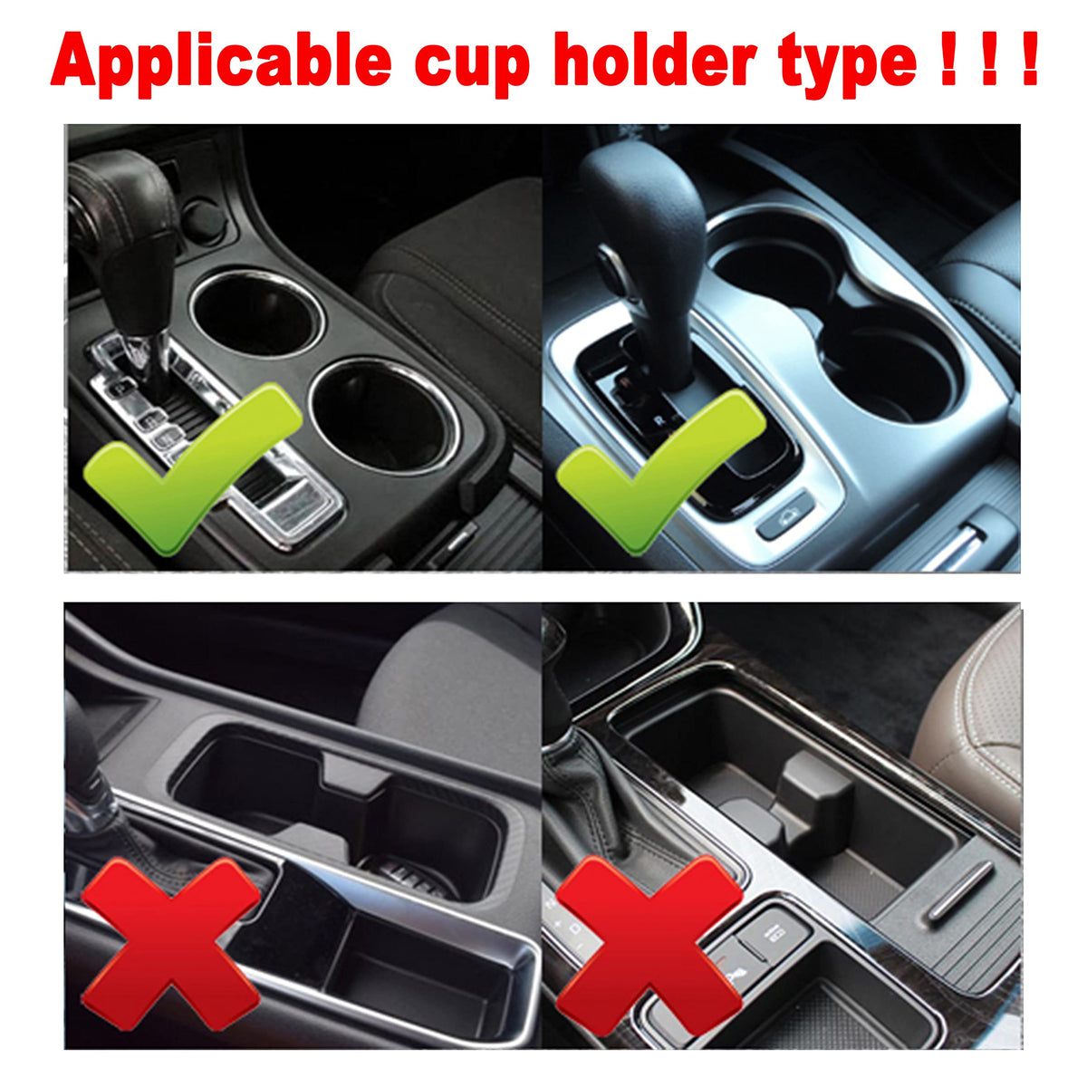 ZORBES® 2 in 1 Multifunctional Adjustable Base Extender Adapter Drink Cup Holder Organizer, Fits 14oz to 24oz YETI Coffee Mugs,Snack, Bottles suitable for Most of Cars