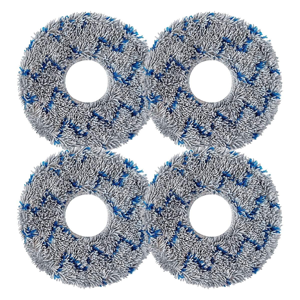 Verilux® 4Pcs Replacement Mop Cloth for ECOVACS DEEBOT T20 Pro/Max Microfiber Mop Pads Washable and Reuseable Absorbent Mop Pads Spare Mop Cloth for Hard Floor, Tile, Hardwood, and Laminate