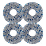 Verilux® 4Pcs Replacement Mop Cloth for ECOVACS DEEBOT T20 Pro/Max Microfiber Mop Pads Washable and Reuseable Absorbent Mop Pads Spare Mop Cloth for Hard Floor, Tile, Hardwood, and Laminate