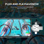 Verilux Pendrive 128GB for iPhone and Android with 4 in 1 USB3.0 Type C Design | Frosted Metal Body