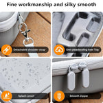 ZORBES® Carrying Case Compatible with DJI OSMO Mobile 7/7P, EVA Storage Bag Zipper Accessories Bag Anti-Scratch Protective Travel Case with 6 Custom-Molded Compartments & Mesh Pocket