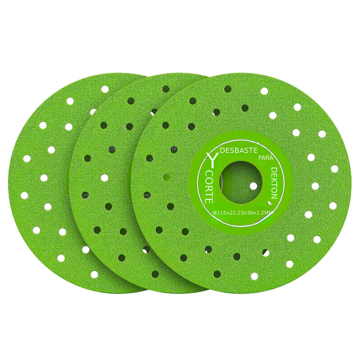 Serplex® 3Pcs Diamond Saw Blades 11.5cm Dia. Multi-Pore Abrasive Disc for Cutting, Polishing, Universal Hard Diamond Saw Blades for Porcelain, Ceramic, Granite, Marble