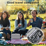 ZORBES® Carrying Case Compatible with DJI OSMO Mobile 7/7P, EVA Storage Bag Zipper Accessories Bag Anti-Scratch Protective Travel Case with 6 Custom-Molded Compartments & Mesh Pocket