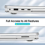 ZORBES® for 2024 Surface Laptop 13.8 Inches Transparent PC Hard Case for Surface Laptop 7th Edition Snap-on Crystal Sheer Anti-Scratch Protective Case