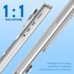 ZORBES® Laptop Case for MacBook Air 13.6 inch 4 in 1 Accessories Kit with Keyboard Cover, Lens Privacy Shield, USB C Adapter Sleek Transparent Laptop Case for MacBook Air 13.6 inch A3113 M3/ A2681 M2