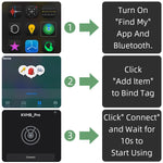 Verilux® Magnetic Item Finder with Loop Hole Bluetooth Tracker Compatible with"Find My" App Key Finder Luggage Tracker Dog Tracker People Location Tracker for Kids, Elders, No Battery Inside, Green