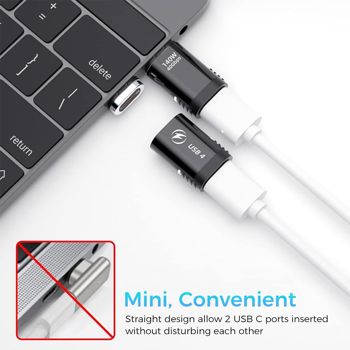 Verilux® USB C 4.0 140W Magnetic Adapter(1 Pack)