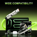 Verilux PD 240W 2-in-1 Right-Angle Type-C Cable with Stand