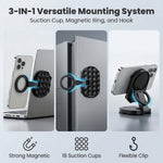 ZORBES® Foldable Magnetic Phone Holder with Suction Cup Mount