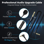 ZORBES® 3.5mm Audio Cable Replacement with Inline Mic and Volume Control