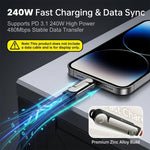 Verilux® 2 in 1 Type C Fast Charging Adapter with Phone Stand 240W