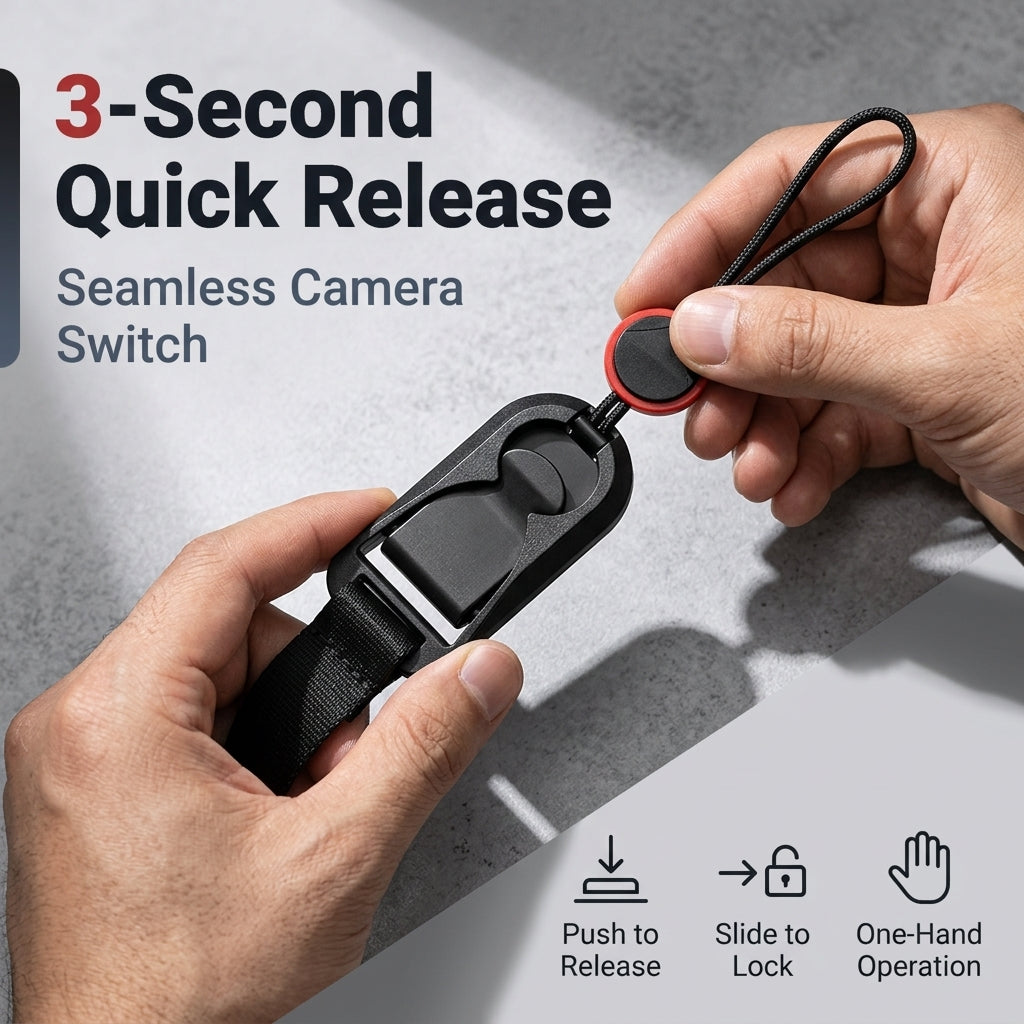 ZORBES® 6 Pcs Camera Quick Release Combo Buckle Anchor Links