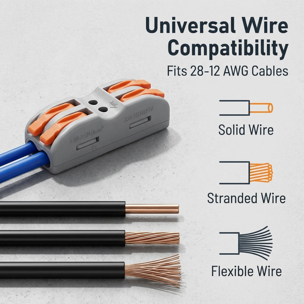 Serplex Wire Connector 20 Pcs 2 Circuit 28-12