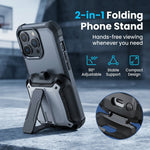 ZORBES® Case for Galaxy Buds3 FE Pro with Stand & Lock Clip White
