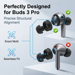 ZORBES® 3 Pairs Silicone Ear Tips & Hooks for Galaxy Buds 3 Pro