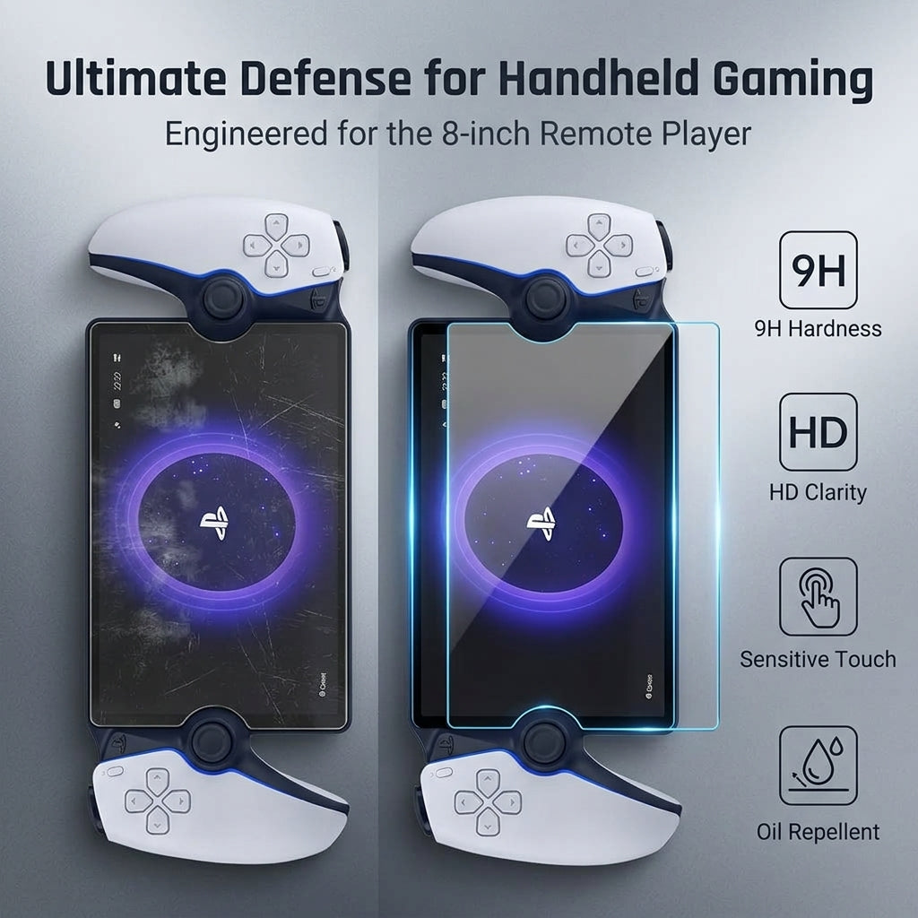 ZORBES® 2 Pack Screen Protector for PS5 Portal Remote Player 8"