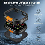 ZORBES® Metal Bumper Case Cover for Apple Watch Ultra 3/2/1 49mm