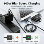 Verilux® 2M 140W USB-C to Magnetic 3 Charging Cable for MacBook