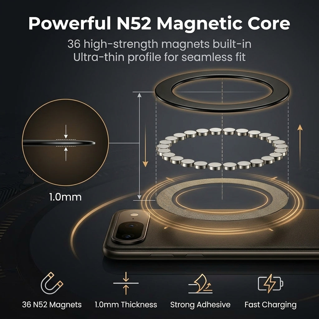 ZORBES® Ultra-Thin Magnetic Ring Sticker for MagSafe Phone Case