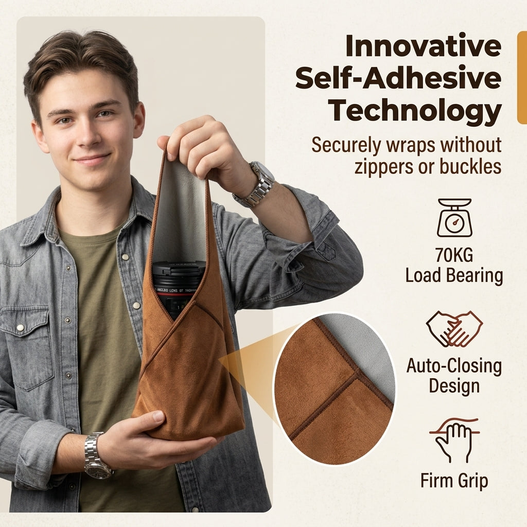 ZORBES® 45x45cm Self Folding Camera Lens Wrap Protective Cloth