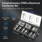Serplex® 270Pcs Male & Female Spade Terminal Connectors Kit