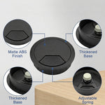 Serplex® 2.36 Inch Round Desk Cable Grommet Covers (6-Pack)