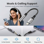 ZORBES® MFi Certified Lightning to 3.5mm Headphone Adapter